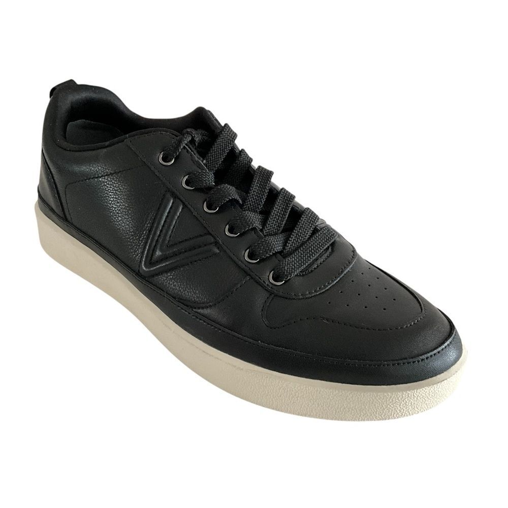 Vionic Elise Leather Platform Low Top Sneakers Black 9